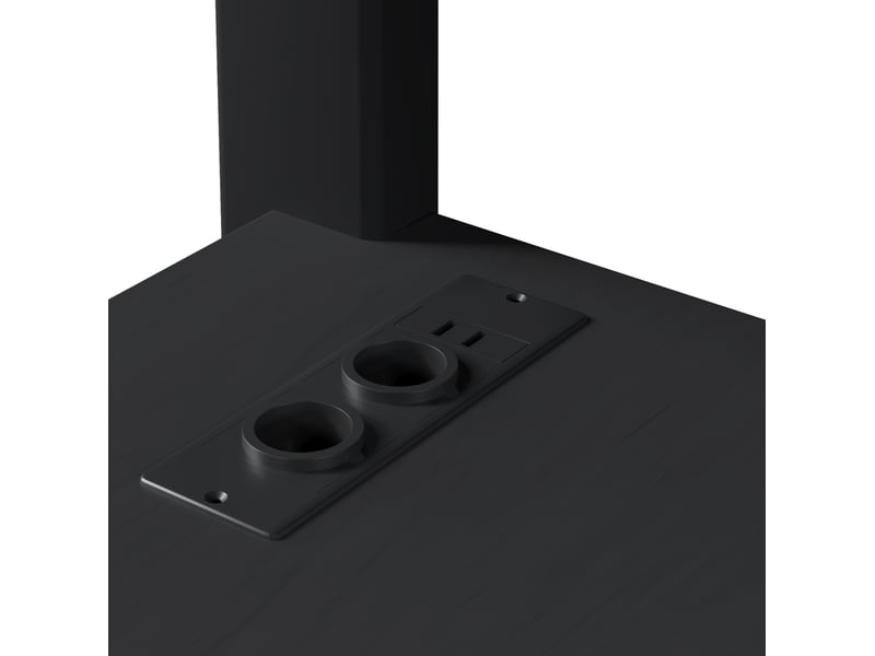  Lit mezzanine gaming 140x200 cm, bureau rangements tiroirs, led usb, métal mdf, charge 150 kg noir sans matelas  - Conforama E
