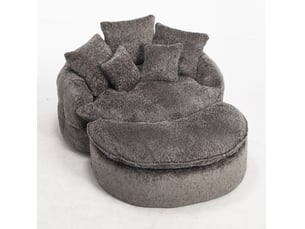 Fauteuil convertible CHICFURN  Polyester gris vendu A l'unité