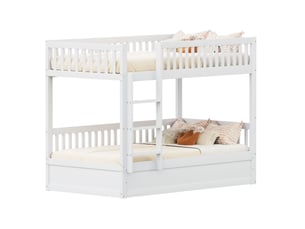 Lit superposé 2x90x200 cm <strong></strong> <strong></strong> coloris blanc
