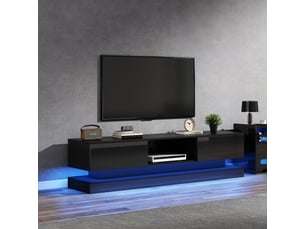 Meuble tv coloris noir 160 cm   