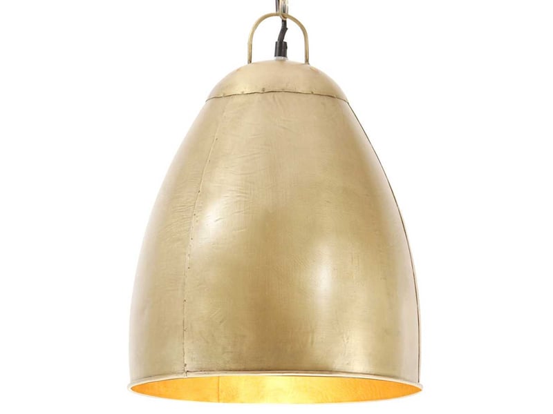  Lampe suspendue, suspension luminaire industrielle 25 w laiton rond 32 cm e27  - Conforama B