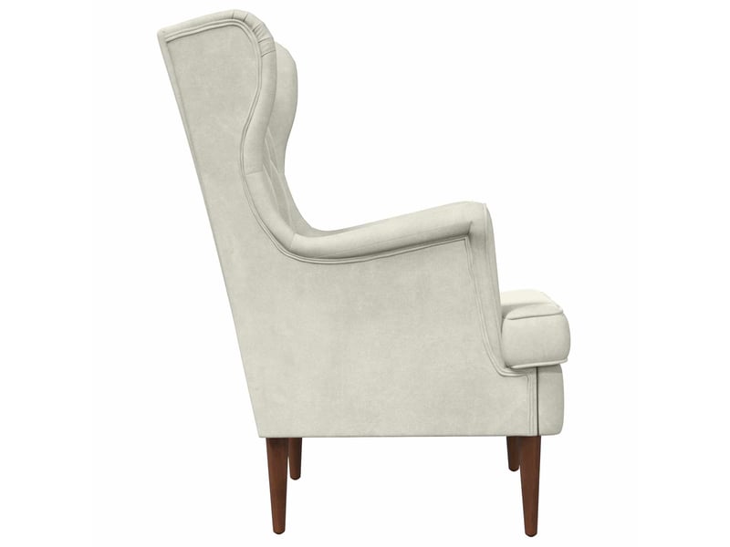  Vidaxl fauteuil crème velours  - Conforama E