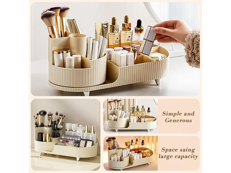  Organisateur présentoir cosmétique rotatif – pour coiffeuse et salle de bain  - Conforama C