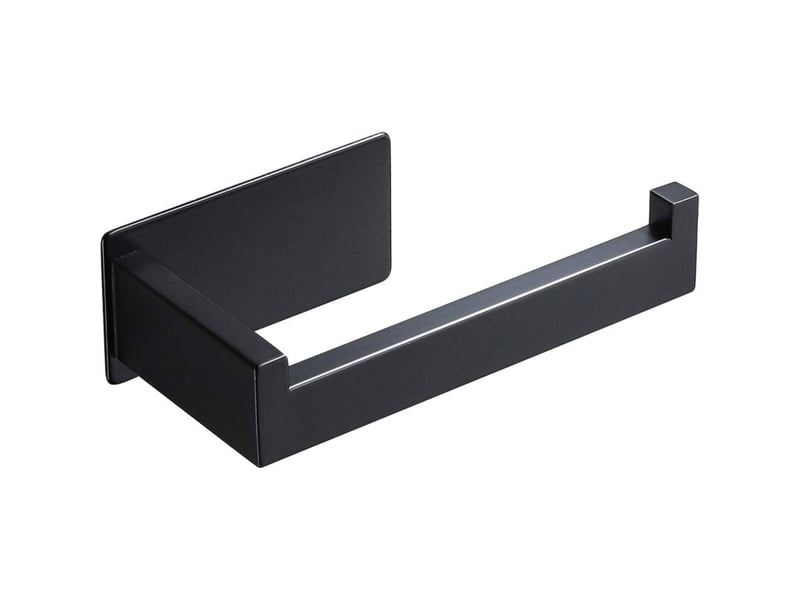  Porte-papier toilette-devidoir papier toilette acier inoxydable derouleur papier toilette mural original sans percage noir porte papier  - Conforama E