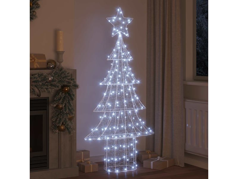 Sapin de noël - arbre de noël 240 led blanc froid 180 cm acrylique - Conforama C