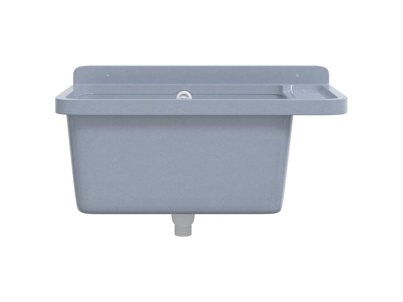  Lavabo pour montage murale gris 60x40x28 cm résine cf65684  - Conforama D