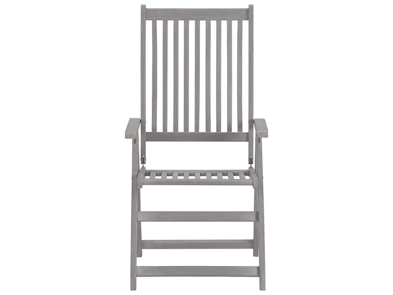  Lot de 2 chaises inclinables de jardin, chaises d'extérieur et coussins bois acacia cf31176  - Conforama D