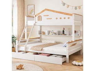 Sommier à lattes découvertes Diamètre 215 cm <strong>FLORAGRACE</strong> <strong></strong>  vendu avec sommier,sans matelas