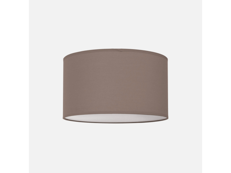  Fabrilamp nicole plafonnier textile taupe avec diffuseur, 3 x e27, ø 40 cm 042984002 - Conforama C