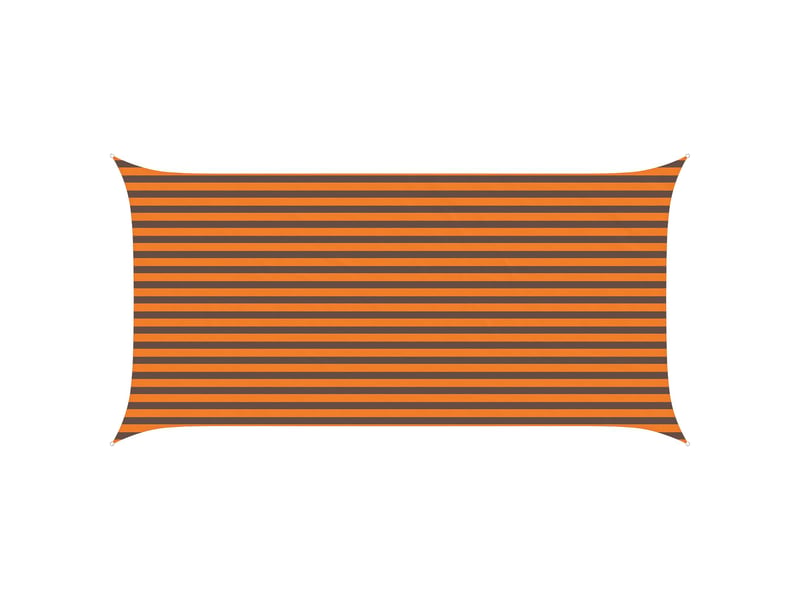 Voile d'ombre - voile d'ombrage - voile parasol orange et marron 2,5 x 5 m 100 % polyester oxford - Conforama A