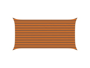 Voile d'ombre - voile d'ombrage - voile parasol orange et marron 2,5 x 5 m 100 % polyester oxford