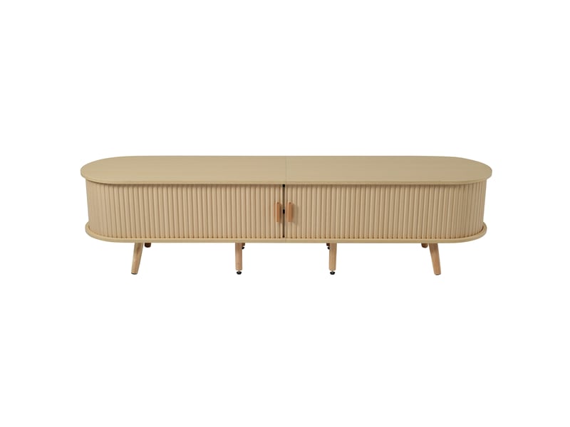  Meuble tv 170x42x40 cm et table basse 100x40x50 cm ensemble salon minimaliste mdf  - Conforama A