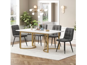 Ensemble table rectangulaire  4 chaise(s)  <strong>HAVRYA</strong> <strong></strong> 