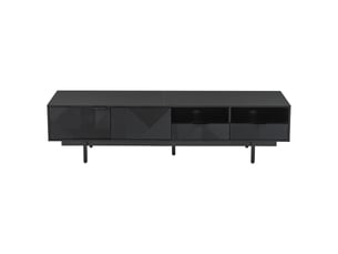 Meuble tv coloris noir 200 cm   Fay Lum