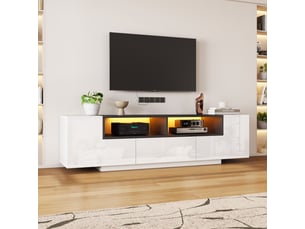 Meuble tv coloris blanc  SOGEU  