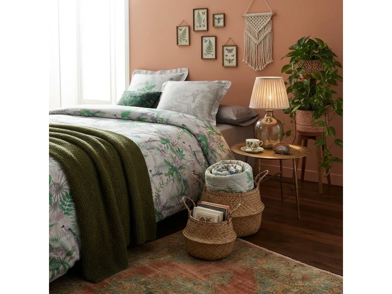 Parure de lit collection oiseaux nature  - Conforama E