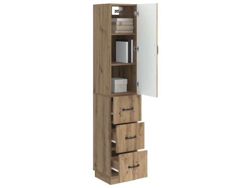  Ensemble de meubles 2 pcs, rangement de salon 33 x 34,5 x 87 cm bois d'ingénierie shl8063  - Conforama C