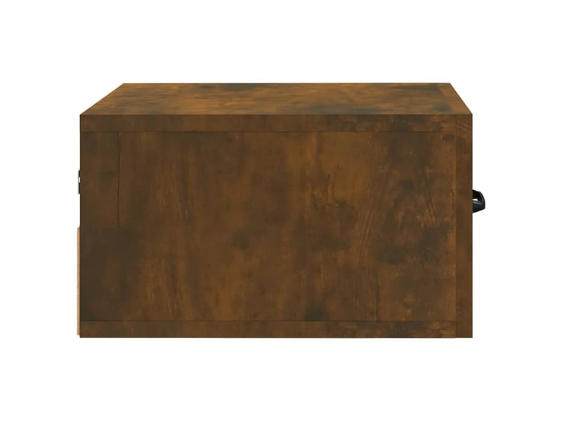  Table de chevet - cabinet de chevet - table de nuit murale chêne fumé 35x35x20 cm  - Conforama E