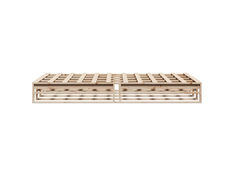  Lit double- lit adulte -  cadre de lit sans matelas 135x190 cm bois de pin massif  - Conforama D