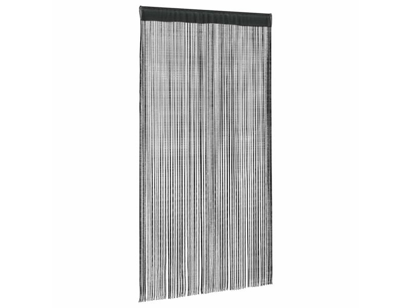  Lot de 2 rideaux en fils, rideau de porte 100 x 250 cm noir cf43840  - Conforama C