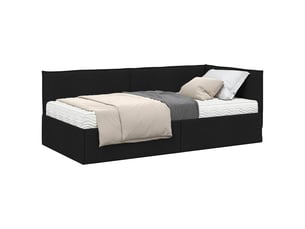 Lit simple 90x190 cm    coloris noir