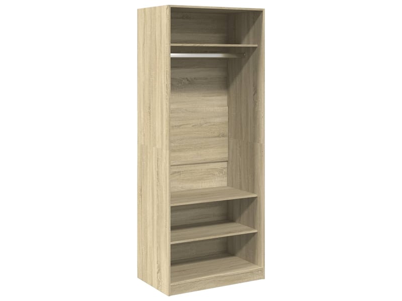 Garde-robe, armoire de rangement chêne sonoma 80x50x200 cm bois d'ingénierie shl47116  - Conforama A