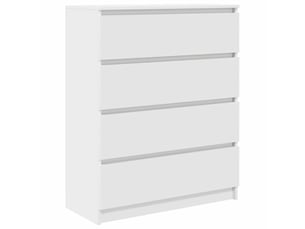 Buffet - bahut - meuble de rangement blanc 80x35x99 cm bois d’ingénierie
