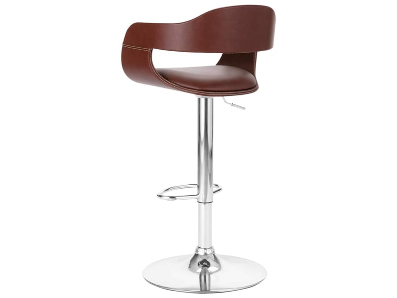  Tabouret de bar, chaise de bar marron similicuir shl55012  - Conforama C