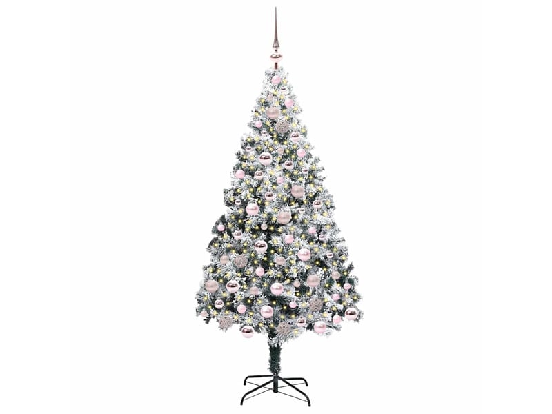  Sapin de noël artificiel, arbre de noël blanc 180 cm pvc, acier et plastique shl9864  - Conforama C