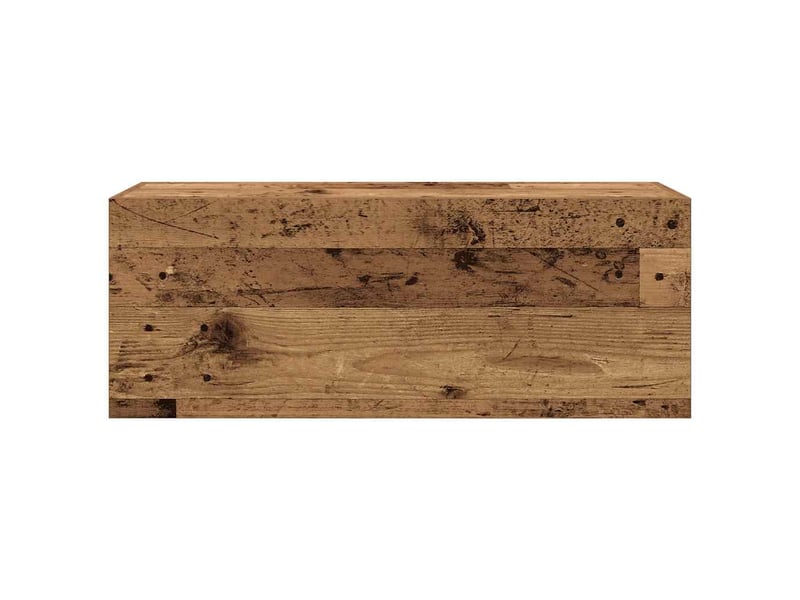  Armoire murale de bain, meuble de rangement vieux bois 80x25x30 cm bois d'ingénierie  - Conforama E