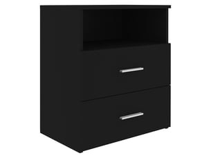 Table de chevet - cabinet de chevet - table de nuit noir 50x32x60 cm