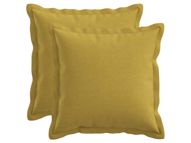 Lot de 2 coussins, coussins décoratifs houten vert clair lin synthétique cf56521 - Conforama B