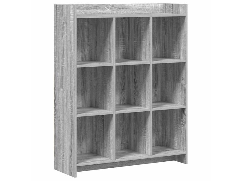  Bibliothèque, meuble de rangement salon sonoma gris 87,5 x 30 x 111 cm bois d'ingénierie  - Conforama A