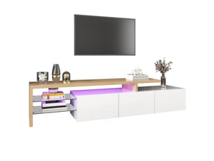 Meuble tv coloris blanc    
