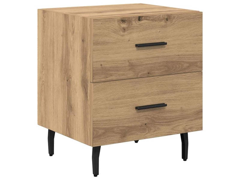 Table de chevet - cabinet de chevet - table de nuit 2 pc chêne artisanal 40 x 35 x 47,5 cm - Conforama D