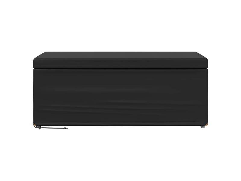  Tabouret bas, ottoman noir 101x41x40 cm  - Conforama D