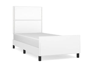 Lit simple 100x200 cm    coloris blanc