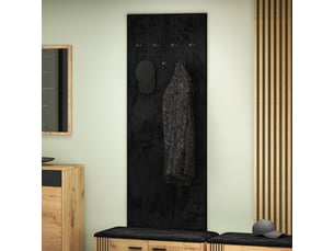 Selsey vasco - porte-manteau mural 7 crochets - 60 cm - noir