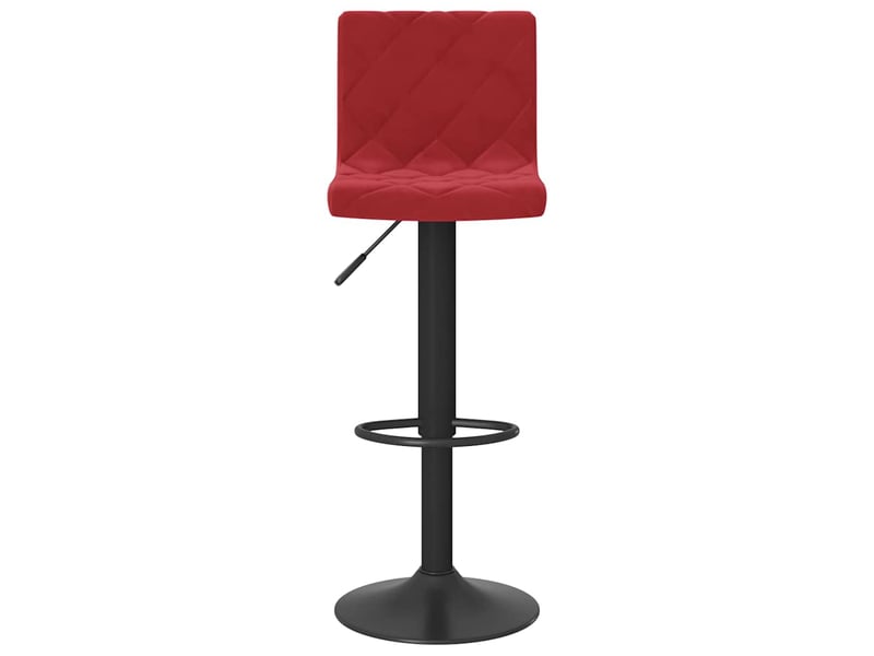  Lot de 2 tabouret de bar, chaise de bar rouge bordeaux velours shl91917  - Conforama D