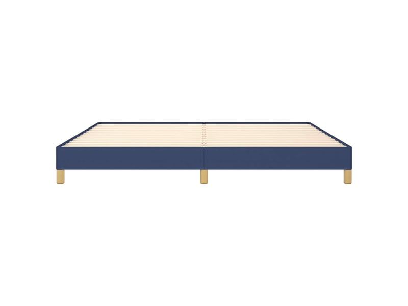  Lit double- lit adulte -  cadre de lit sans matelas bleu 200x200 cm tissu  - Conforama D