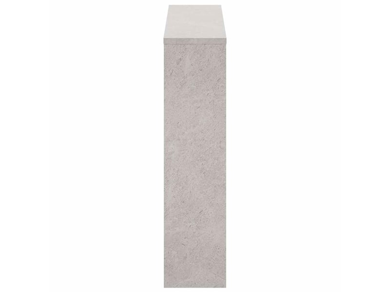  Meuble à chaussure, armoire à chaussures et miroir 2 niveaux gris béton 63x17x67 cm  - Conforama E