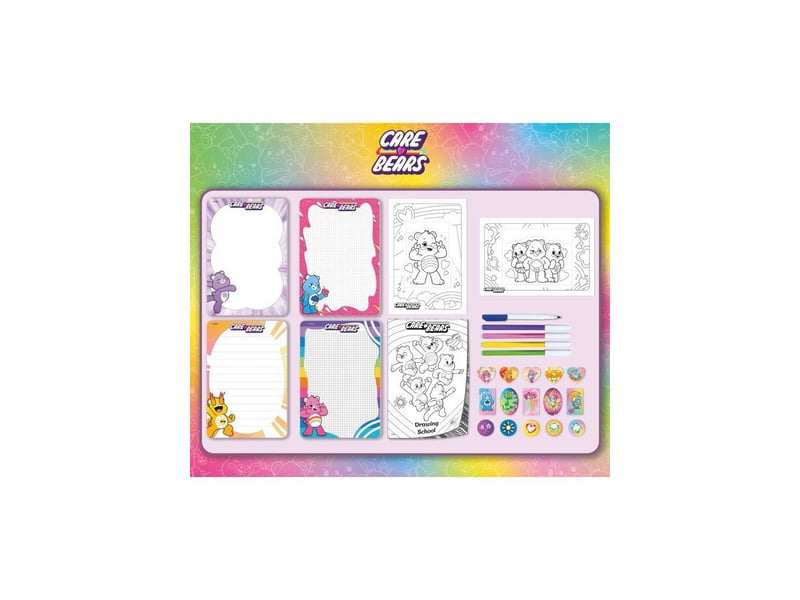 Sac a dos ecole coloriage dessin les bisounours activity set avec feuilles et cartes AACRX13768 - Conforama D