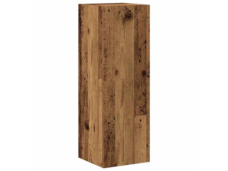  Lot de 4 meuble tv mural, meuble tv suspendu vieux bois bois d'ingénierie shl5230  - Conforama D