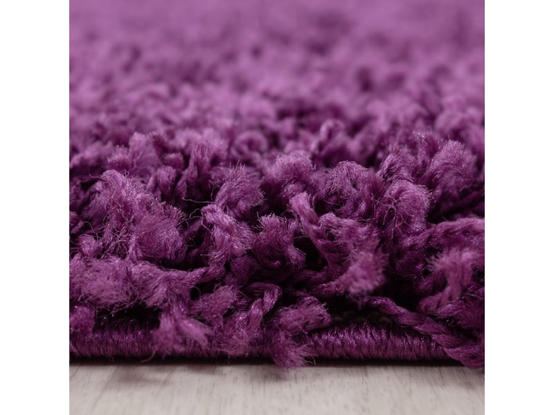 Shaggy - tapis uni à poils longs - violet 160 x 230 cm LIFE1602301500LILA - Conforama D