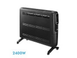 Fabrilamp alpino émetteur thermique aluminium 2400 w noir