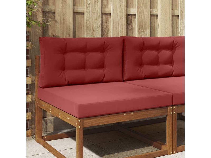  Coussin de canapé d'extérieur, coussin de chaise polyester bordeaux 80 x 80 cm cf54054  - Conforama B