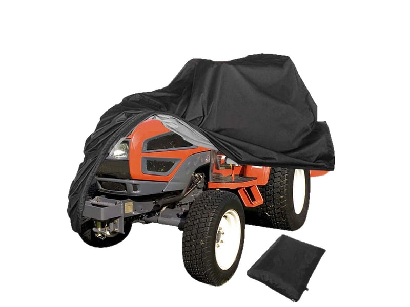 Housse tondeuse autoportée bâche de protection tracteur de pelouse 210d 251x137x135 cm - Conforama A