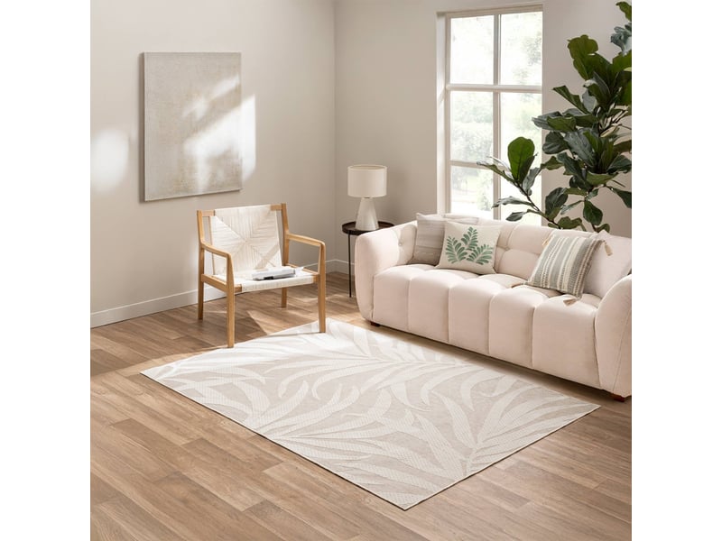  Tapis déco relief cancun 140x200cm naturel  - Conforama D