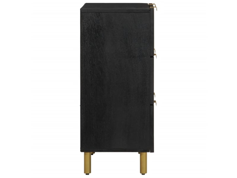  Buffets 2 pcs - bahut - meuble de rangement noir 60x33x75 cm bois d'ingénierie  - Conforama E