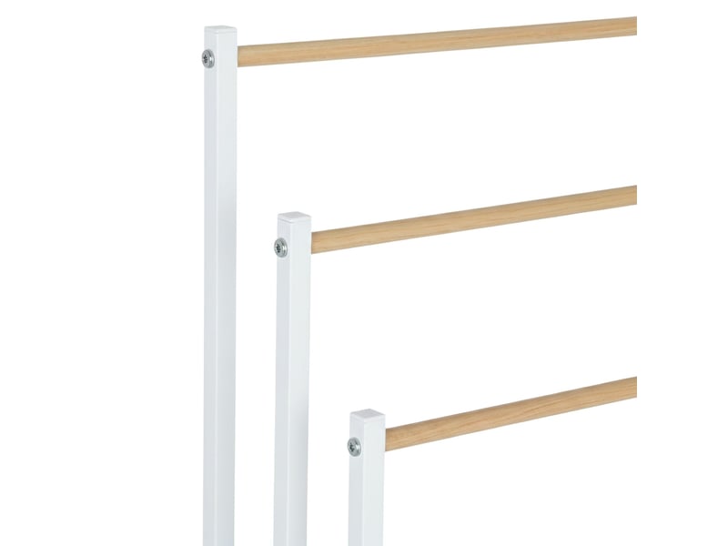  Porte-serviettes à 3 barres pratique pour salle de bain 86 x 44 x 21 cm en fer noir 13_0016434  - Conforama B